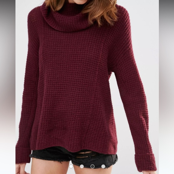 FREE PEOPLE NWT Sidewinder 100% Wool Knit Pullover Sweater - Picture 3 of 7